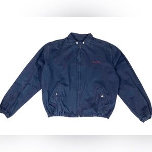 Vintage Larry Mahan Dark Blue Ranchwear work bomber style jacket small